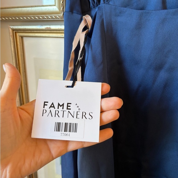 NWT Fame and Partners Trine Dress in Navy 2 - Picture 7 of 7